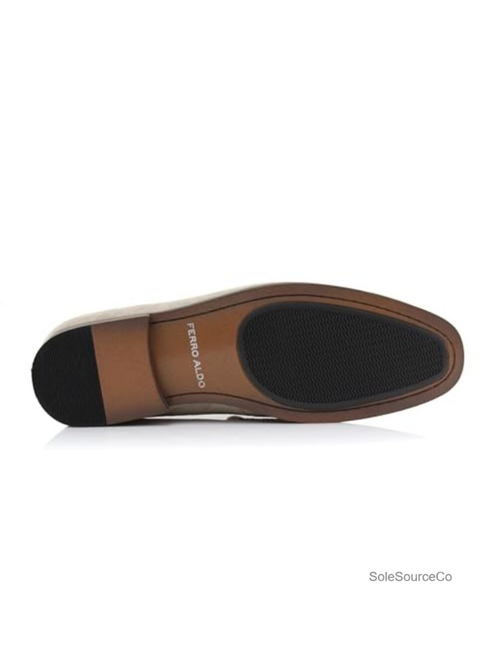 Classic Moc Toe Loafers with Horsebit Buckle - Vegan Suede Slip On Dress Shoes - Picture 5 of 6